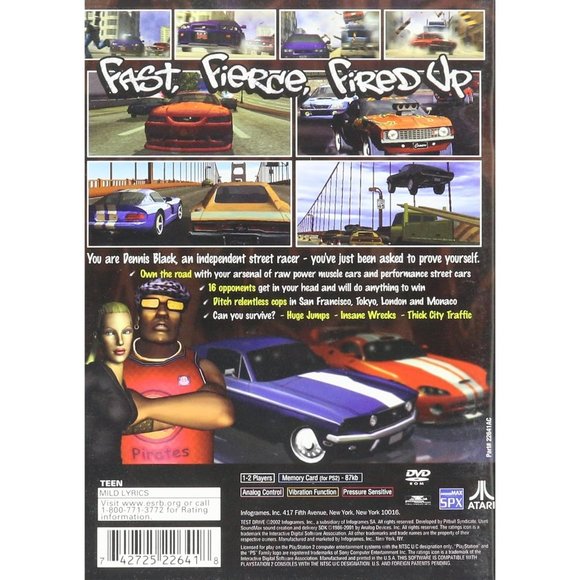 Test Drive Playstation 2 Game.  Brand New, Sealed - Picture 2 of 2
